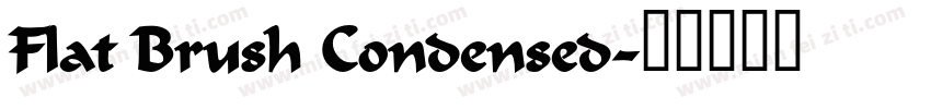 Flat Brush Condensed字体转换
